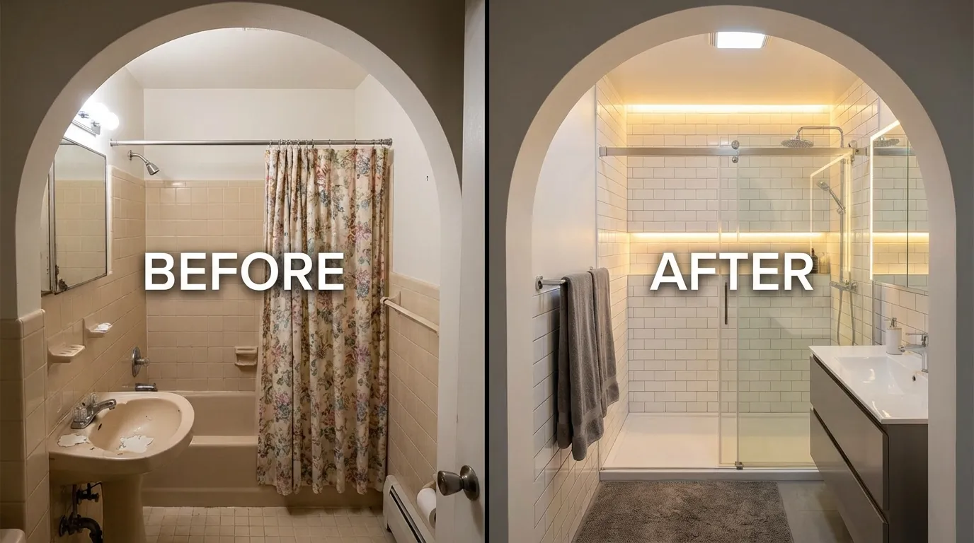 Before and After Bathroom Renovation in Goodmayes