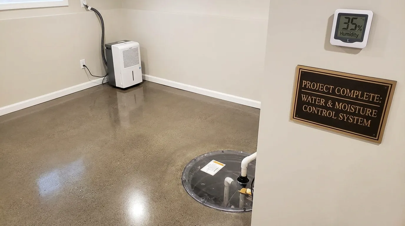 Completed Moisture Control Project