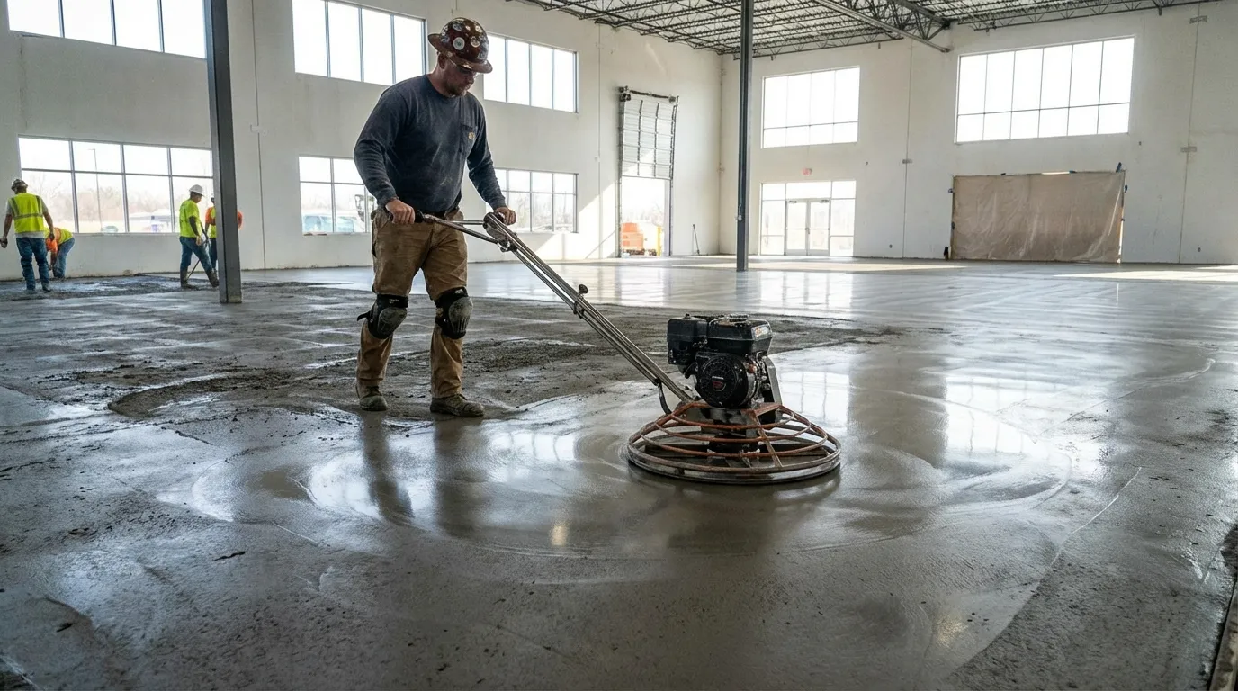 Concrete pouring process