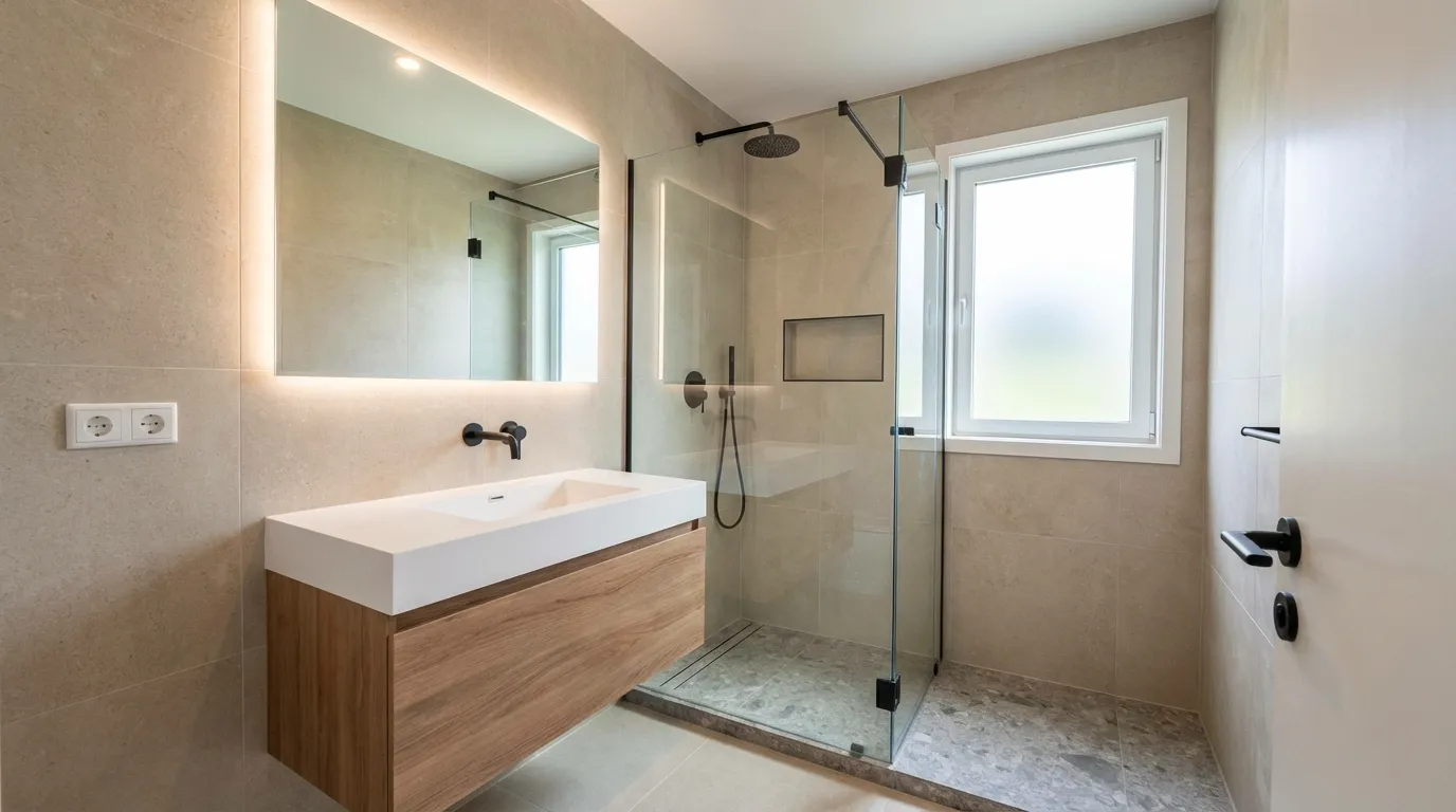 Clean Modern Bathroom