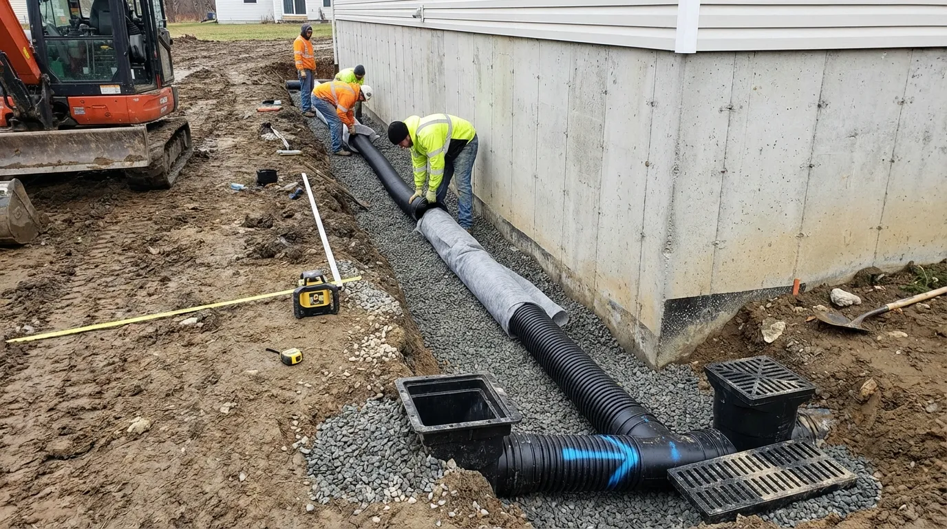 Before Drainage Work