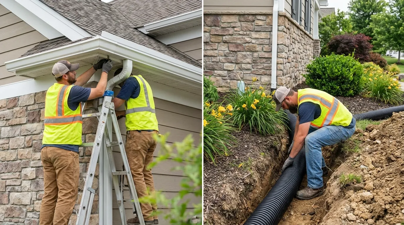 Gutter Repair Before After