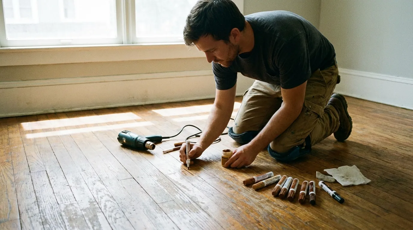 Scratch Repair Before and After