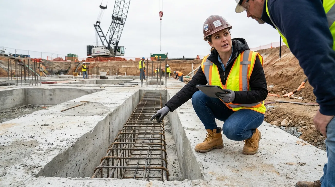 Construction Site During Work