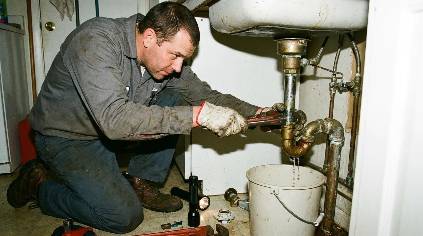 Damaged valve before repair