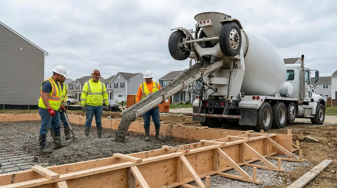 Concrete Pouring Process