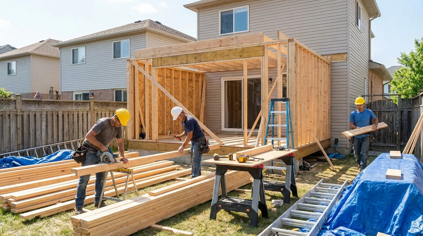 Home Addition Construction in Barking - Before