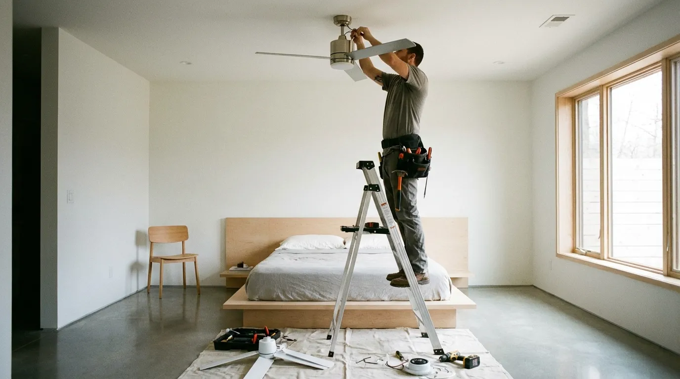 Modern fan installation result