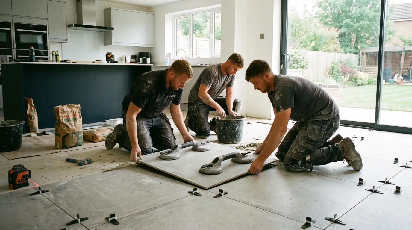 Finished Living Room Tiles